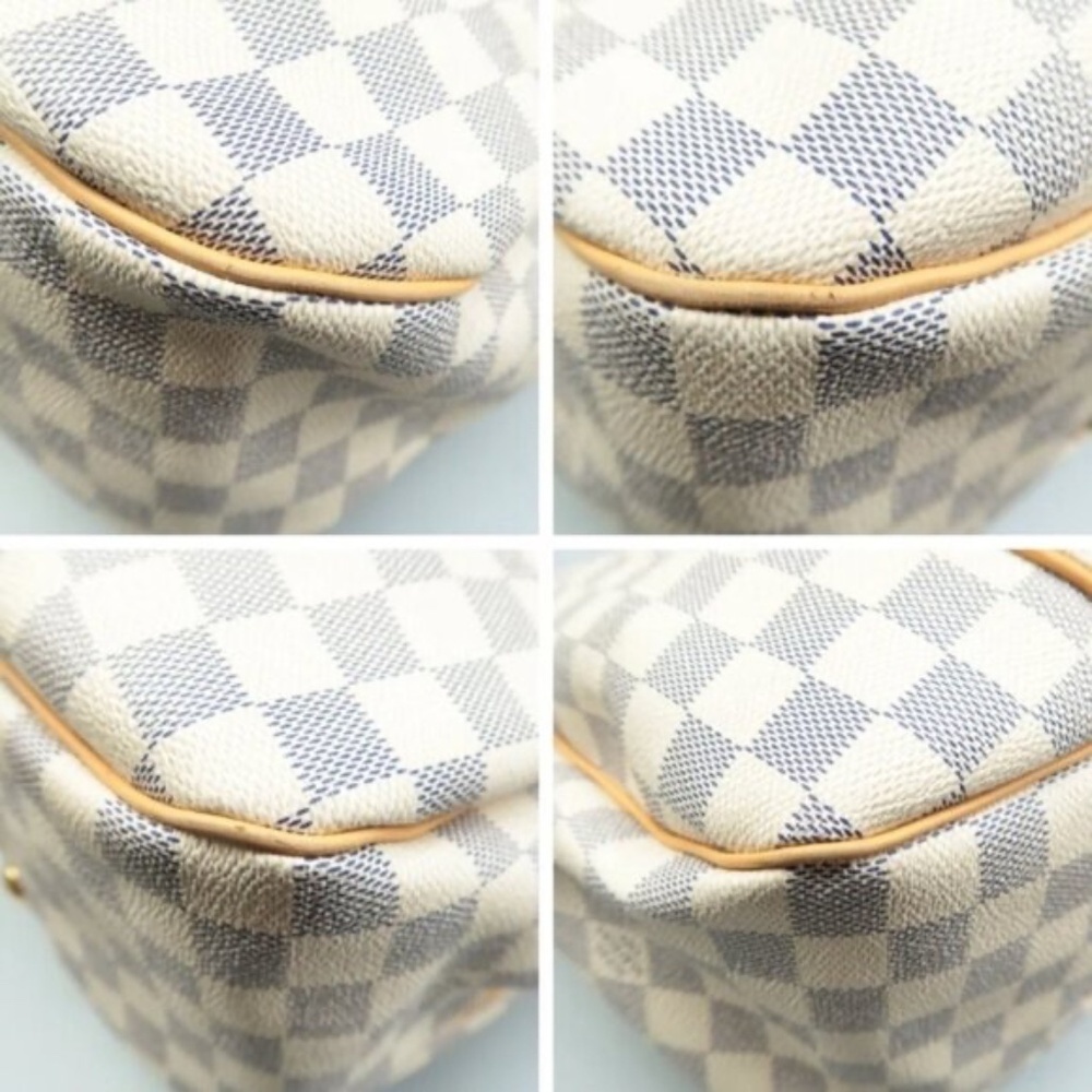 100% Authentic Louis Vuitton Galliera White Damier Azur Canvas Shoulder Bag - Picture 6 of 13